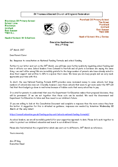 Response to consultation on National Funding Formula