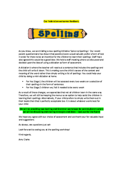 Spelling Letter