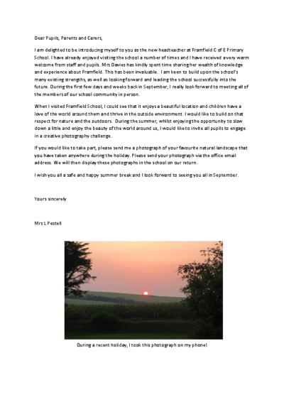 Creative Photography Challenge Reminder