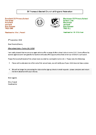 Clubs Terms 1 & 2