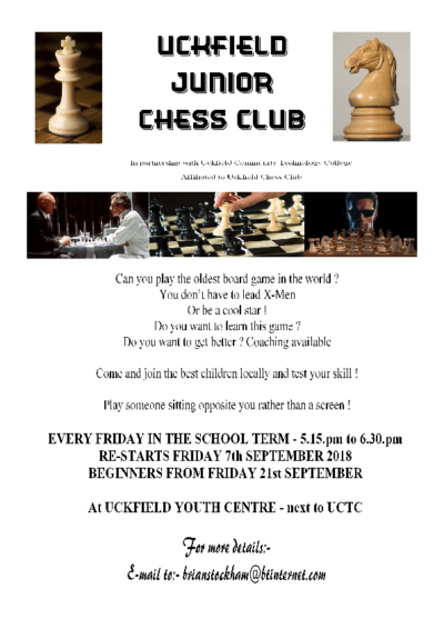 Uckfield Junior Chess Flyer