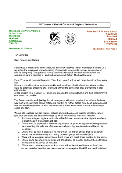 Phased Return to School
