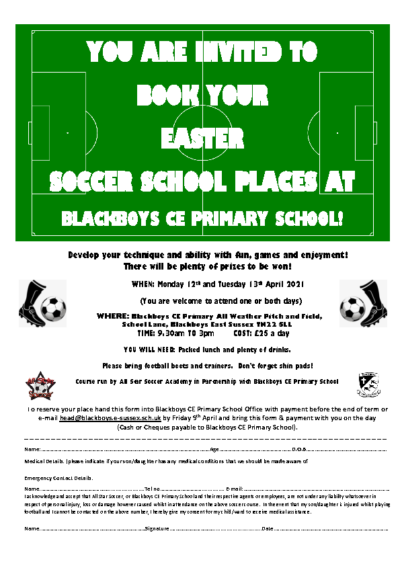 Easter Soccer School