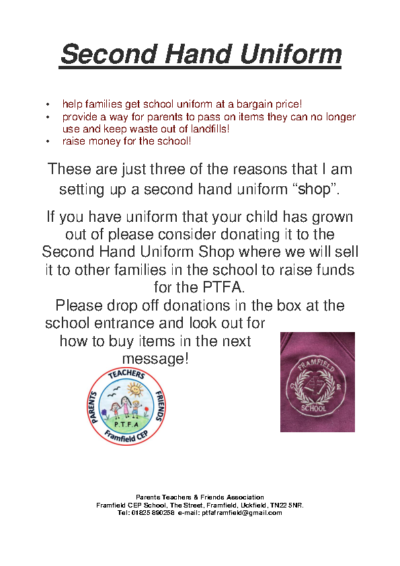 Second Hand Uniform