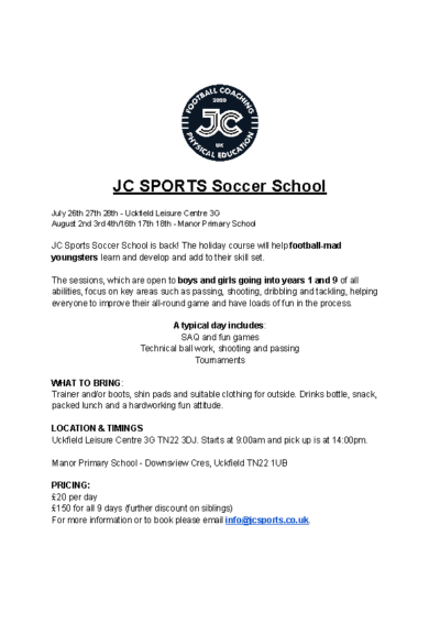 JC SPORTS Soccer School