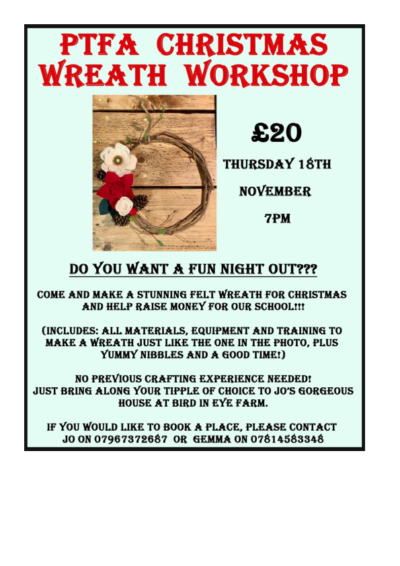 PTFA Christmas Wreath Workshop