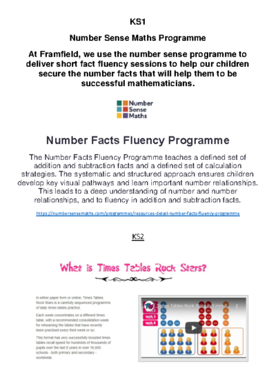 Fact Fluency at Framfield