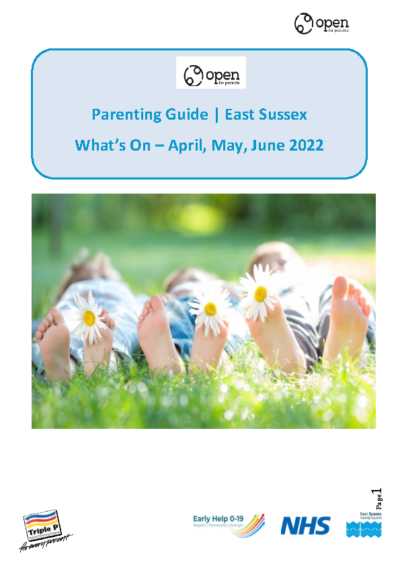 Open for Parents – What’s On – April, May, June