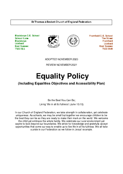 Equality Policy