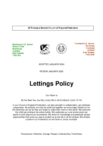 Lettings Policy
