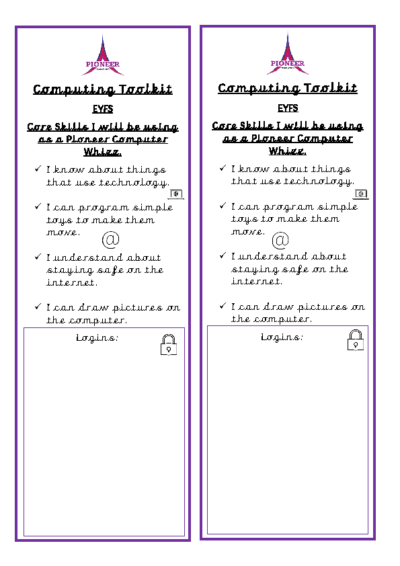 Computing Toolkit – EYFS