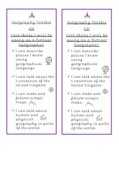 Geography Toolkit – KS1
