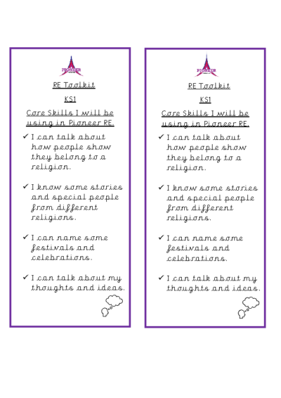 RE Toolkit – KS1