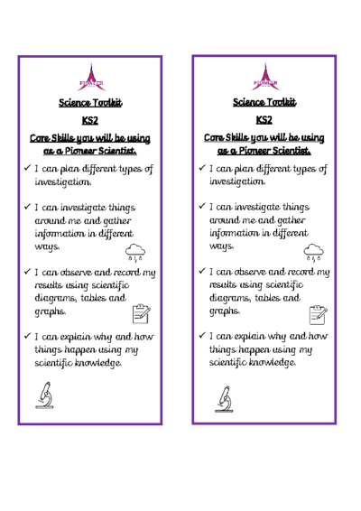 Science Toolkit – KS2