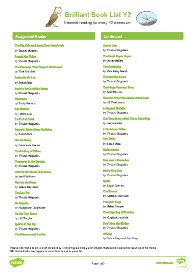 Book List – Year 2