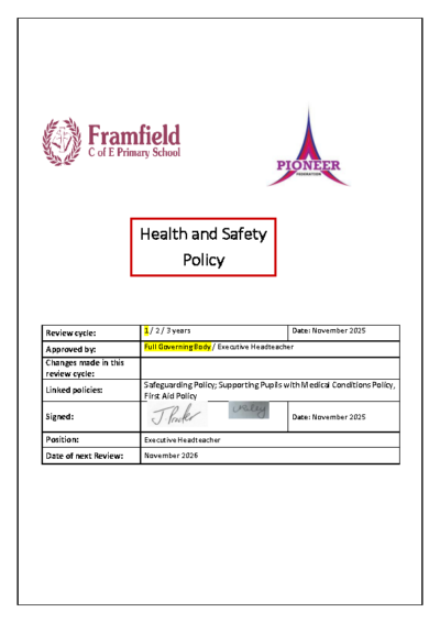 Health & Safety Policy