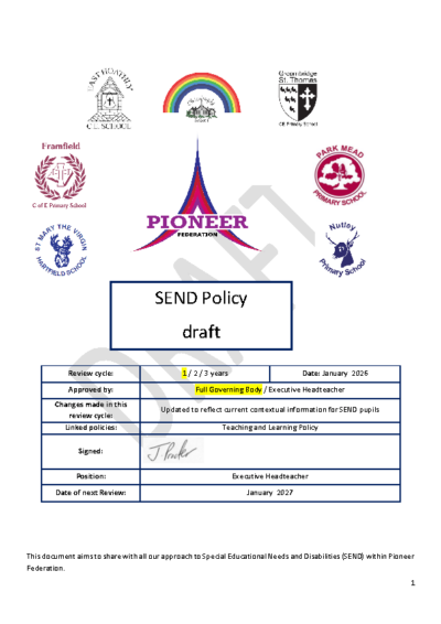 SEND Policy DRAFT
